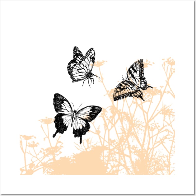 Butterflies print Wall Art by rachelsfinelines
